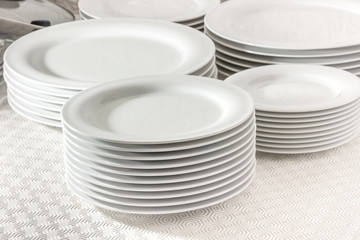 White dishes