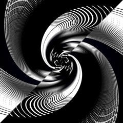 Black And White Spiral © Melanie Mertens