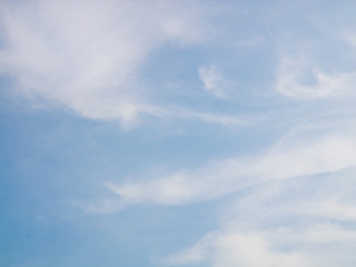 softly clouds in the blue sky