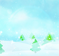 Fototapeta premium winter landscape