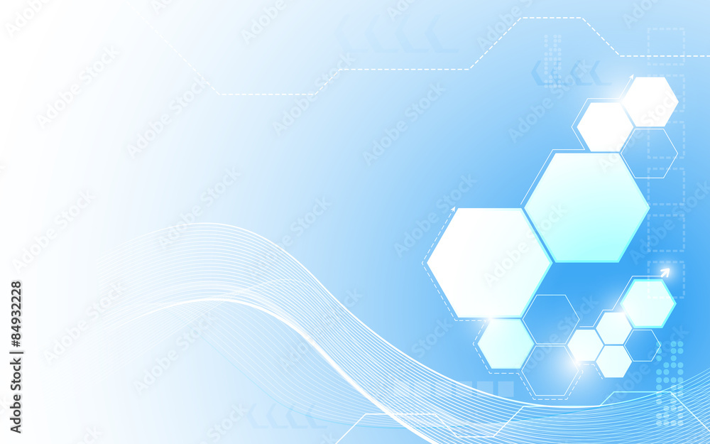 Poster vector abstract technology innovation clean design background