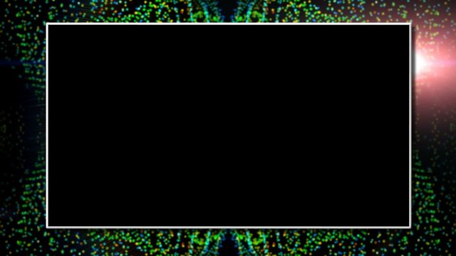 frame with alpha channel on an green abstract background