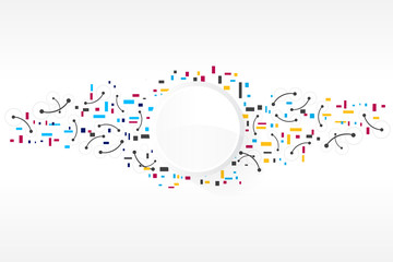 Obraz premium Vector design technology, Network,medical, business background