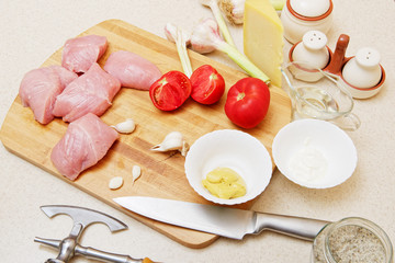  raw turkey meat steak