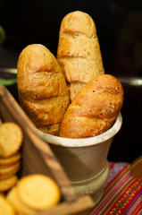 Still life picture with french bread