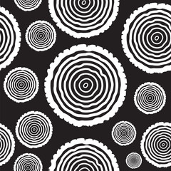 Pattern Seamless with Tree Rings