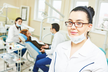 Fototapeta premium Young asian dentist doctor