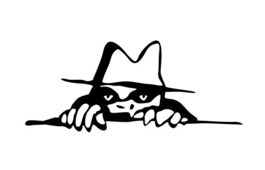 Spy with hat