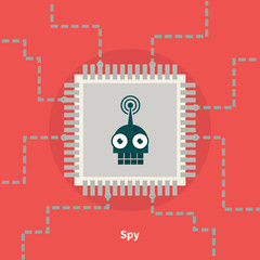 Spy software, hardware