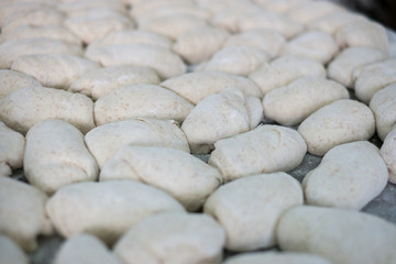 Freshly Made Pie Dough from Bakery Roller