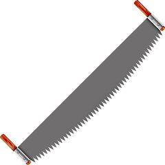 Hand saw abstract vector illustration isolated eos10