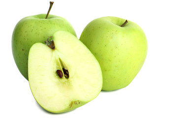 Isolated green apple