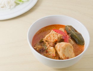 Delicious Red Curry with Coconut Milk and Vegetarian Ingredients