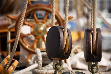 Fotobehang Zeilen Oude zeilboot