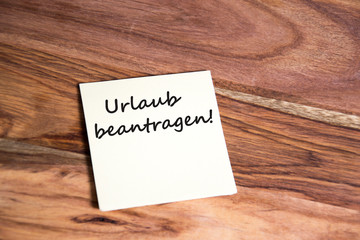 Urlaub beantragen