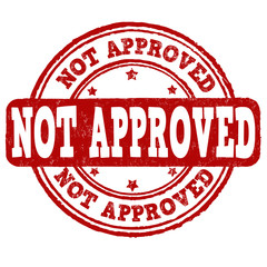 Not approved stamp