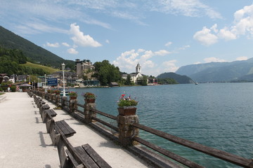 Obraz premium Wolfgangsee / St. Wolfgang (Österreich)
