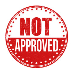 Not approved stamp
