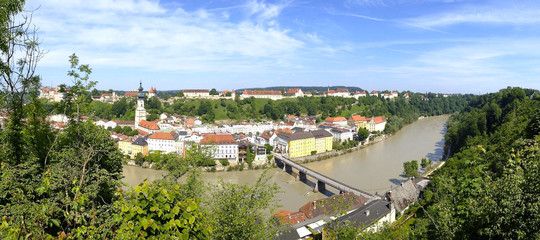 Naklejka premium Burghausen | Panorama