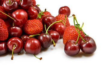 strawberries and cherries