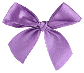 Violet ribbon bow tie
