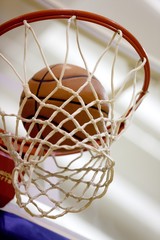 Basketball, Basketball Hoop, Close-up.