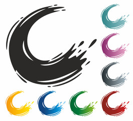 Brushline round bold colored