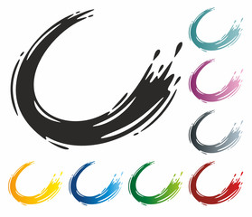 Brushline round light colored