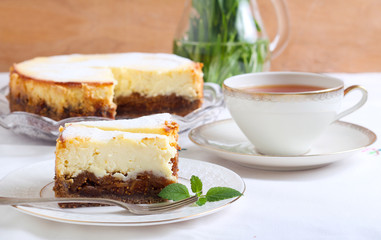 Spiced fig and orange cheesecake