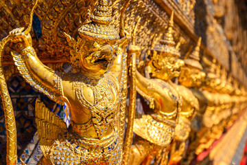 Fototapeta na wymiar Karuda at Wat Phra Kaew - the Temple of Emerald Buddha in Bangkok, Thailand