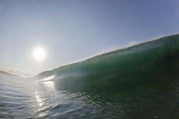 Wave Ocean wall of water power swimming landscape

