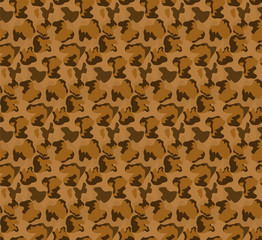  seamless leopard pattern brown vector background editable ilust