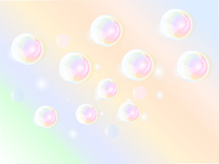 soap bubbles background template vector ilustration