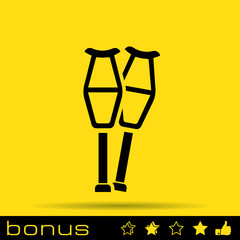 icon crutches