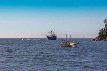 Barcos no mar