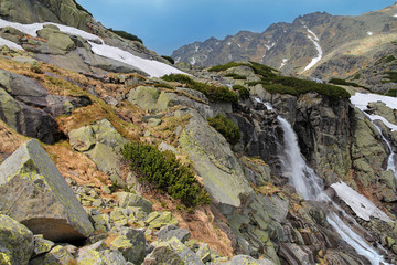 waterfall Skok in Slovak High Tatra © chrupka