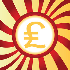 Pound sterling abstract icon
