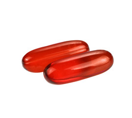 Pills isolated on white background