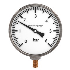 3d render of pressure gauge