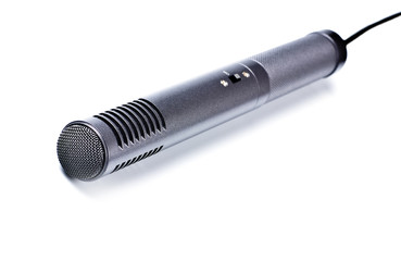 gray condenser microphone - Powered by Adobe