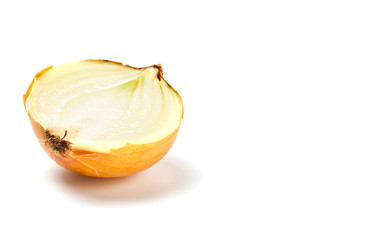 half of onion in peel