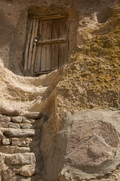 stairs to a troglodyte home in Kendovan, Iran