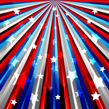 Patriotic Background. 
Elements are in separate layers and grouped. Very easy to edit, It contains EPS10 with large resolution JPG.