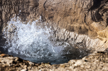 Geyser, Haukadalur, golden circle near Reykjavik in Iceland
