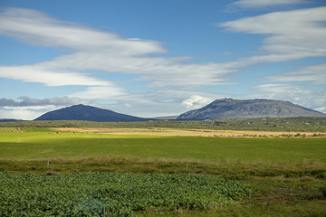 Fototapeta premium Majestic landscape near Reykjavik in Iceland. 