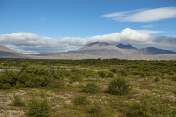 Majestic landscape near Reykjavik in Iceland.
