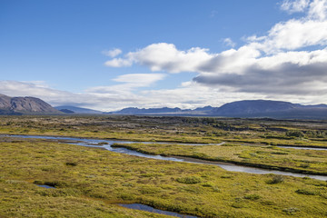 Fototapeta premium Majestic landscape near Reykjavik in Iceland. 