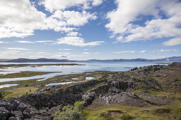 Majestic landscape near Reykjavik in Iceland.
