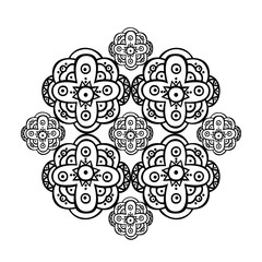 Mandala. Ethnic round ornament. Vector art