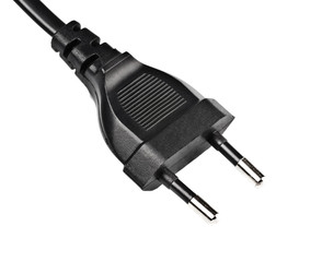 black electric plug
